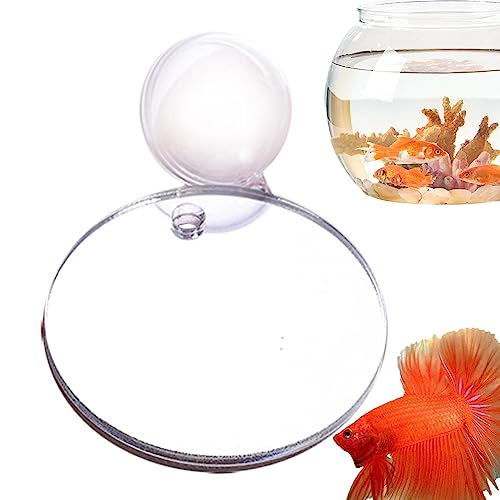 Runder Übungsspiegel für Aquariu | lustiger runder Aquariumspiegel | wasserdichter Fischspiegel, Aquarium-Dekoration für Haus, Büro, Wohnzimmer, Aquarien, Hotel Higyee von higyee