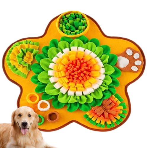 Schnüffelteppich | Hundefutter Spielmatte Zur Verlangsamung | Interaktiver Hundesnackteppich Für Gehirnjogging & Beschäftigung | Drinnen & Draußen von higyee