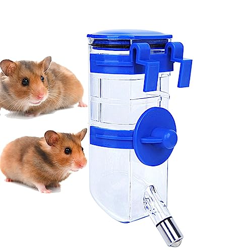 Vogelfutterstation | Vogelfutterstation für Papageien – Vogelfutterstation für Vogelkäfig, Trinkflasche, großes Fassungsvermögen von 350 ml, für Hamster, Eichhörnchen, von higyee