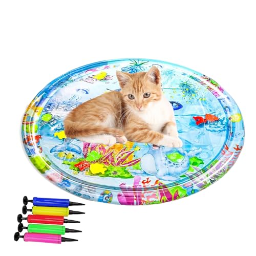Wasser Sinnes Spielmatte Für Katzen | Haustier Kühlmatte Für Heiße - Angenehm Kühle Interaktive Spielmatte Für Hunde Und Katzen Drinnen & Draußen Mit Bodenabdeckung Wasser Sinnes Spielmatte Für Katzen | Haustier Kühlmatte Für Heiße - Angenehm Kühle Interaktive Spielmatte Für Hunde Und Katzen Drinnen & Draußen Mit Bodenabdeckung von higyee