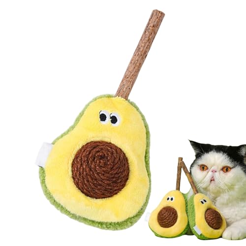 higyee Catnip -Spielzeug für Katzen, interaktives Spielzeug für Katze - Cat Catnip Ball mit Avocado -Form - Bissbeständiges Plüschkätzchen-Zahnenspielzeug für Indoor-Outdoor-Spiele higyee Catnip -Spielzeug für Katzen, interaktives Spielzeug für Katze - Cat Catnip Ball mit Avocado -Form - Bissbeständiges Plüschkätzchen-Zahnenspielzeug für Indoor-Outdoor-Spiele von higyee