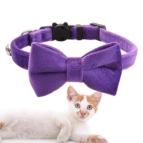 higyee Halsband für Haustiere mit Glocke | nicht reizendes Halsband für Hunde und Katzen, Zubehör für Kleidung für Hunde, schöne Halsbänder für Haus, Hochzeit, Spazierengehen von higyee