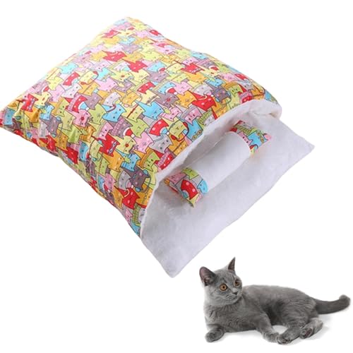higyee Hundeschlafsack Camping,Katzenschlafsackbett | Waschbarer Warmer Katzenschlafsack - Weiches Haustier-Schlafbett, waschbar, verstecktes Haustierbett, Hundeschlafsack, Katzennest, Kuschelsack higyee Hundeschlafsack Camping,Katzenschlafsackbett | Waschbarer Warmer Katzenschlafsack - Weiches Haustier-Schlafbett, waschbar, verstecktes Haustierbett, Hundeschlafsack, Katzennest, Kuschelsack von higyee