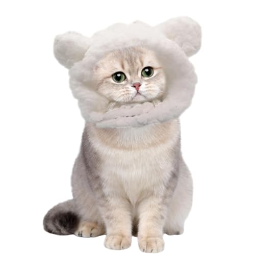 higyee Niedliche Haustiermütze - Hundekostüm Warme Mütze - Verstellbare, atmungsaktive, warme Wintermütze für mittelgroße und kleine Haustiere, Hunde und Welpen von higyee