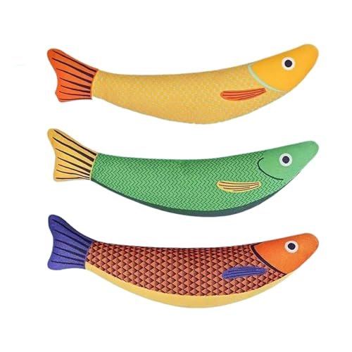 higyee Spielzeug Fisch Für Katzen - 3 Stücke Katzenminze Fisch Spielzeug Für Katzen Mit Knisterndem Geräusch | Weiches Trainingsspielzeug Zur Zahnpflege Für Alle Katzengrößen Indoor & Outdoor higyee Spielzeug Fisch Für Katzen - 3 Stücke Katzenminze Fisch Spielzeug Für Katzen Mit Knisterndem Geräusch | Weiches Trainingsspielzeug Zur Zahnpflege Für Alle Katzengrößen Indoor & Outdoor von higyee