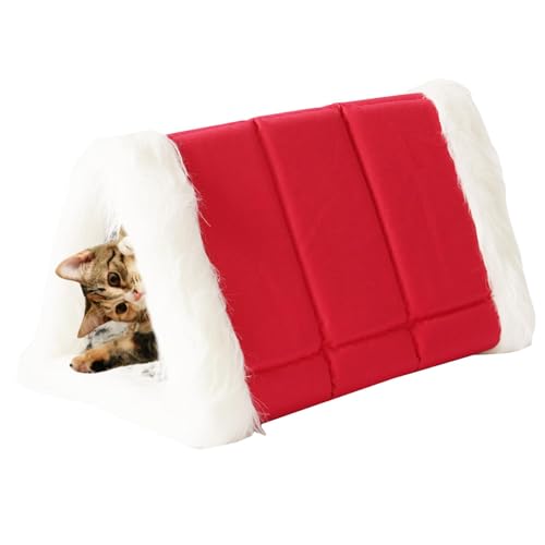 higyee Winter-Katzenhaus, Winter-Hundebett,Abnehmbares, waschbares, warmes Haustierhaus | Abnehmbares, waschbares, faltbares Pet Play-Plüschkissen für Kleintier-Welpen und Hamster higyee Winter-Katzenhaus, Winter-Hundebett,Abnehmbares, waschbares, warmes Haustierhaus | Abnehmbares, waschbares, faltbares Pet Play-Plüschkissen für Kleintier-Welpen und Hamster von higyee