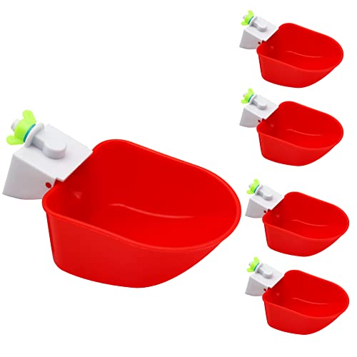 5 Stück Geflügel-Automatische Trinkbecher, großes Fassungsvermögen, Huhn-Wasserspender, Trinker für Hühner, Enten, Gänse, Wachteln, 3/8 Zoll Gewinde 5 Stück Geflügel-Automatische Trinkbecher, großes Fassungsvermögen, Huhn-Wasserspender, Trinker für Hühner, Enten, Gänse, Wachteln, 3/8 Zoll Gewinde von hisunfarm
