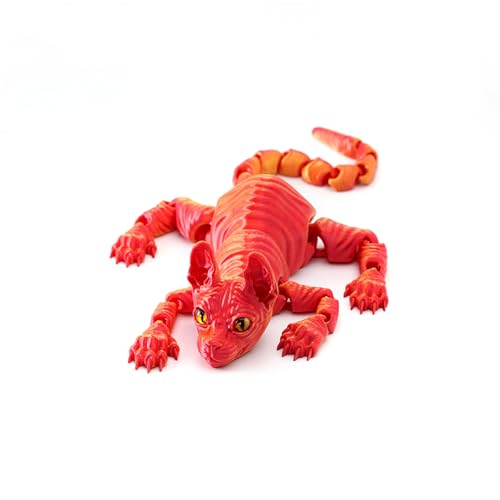 3D-gedrucktes Katzen Tier Spielzeug Realistische haarlose Figur Katze Fidget Spielzeug für Katzen Liebhaber Sammler Heim Dekoration 3D-gedrucktes Katzen Tier Spielzeug Realistische haarlose Figur Katze Fidget Spielzeug für Katzen Liebhaber Sammler Heim Dekoration von hiwhale