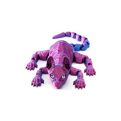 3D-gedrucktes Katzen Tier Spielzeug Realistische haarlose Figur Katze Fidget Spielzeug für Katzen Liebhaber Sammler Heim Dekoration 3D-gedrucktes Katzen Tier Spielzeug Realistische haarlose Figur Katze Fidget Spielzeug für Katzen Liebhaber Sammler Heim Dekoration von hiwhale