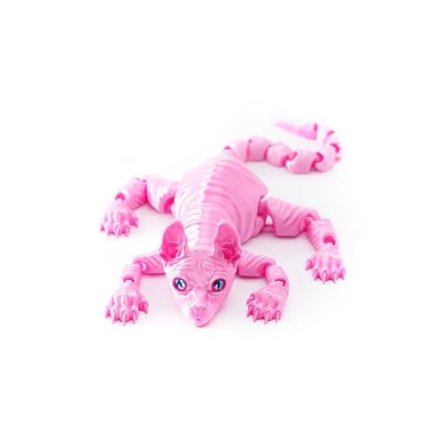 3D-gedrucktes Katzen Tier Spielzeug Realistische haarlose Figur Katze Fidget Spielzeug für Katzen Liebhaber Sammler Heim Dekoration 3D-gedrucktes Katzen Tier Spielzeug Realistische haarlose Figur Katze Fidget Spielzeug für Katzen Liebhaber Sammler Heim Dekoration von hiwhale