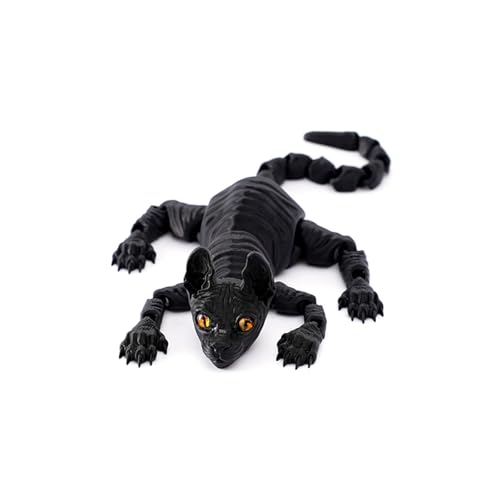 3D-gedrucktes Katzen Tier Spielzeug Realistische haarlose Figur Katze Fidget Spielzeug für Katzen Liebhaber Sammler Heim Dekoration 3D-gedrucktes Katzen Tier Spielzeug Realistische haarlose Figur Katze Fidget Spielzeug für Katzen Liebhaber Sammler Heim Dekoration von hiwhale