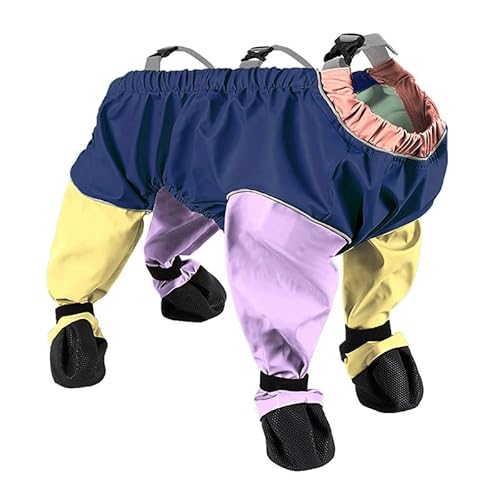 Hundestiefel-Leggings Hunde Regenmantel mit Stiefeln wasserdichte Hunde Hose Anti-Rutsch-Hundes chuhe Pet Pfoten Protector Schmutzig-Proof Dog Outdoor Walking Laufen Wanders chuhe von hiwhale