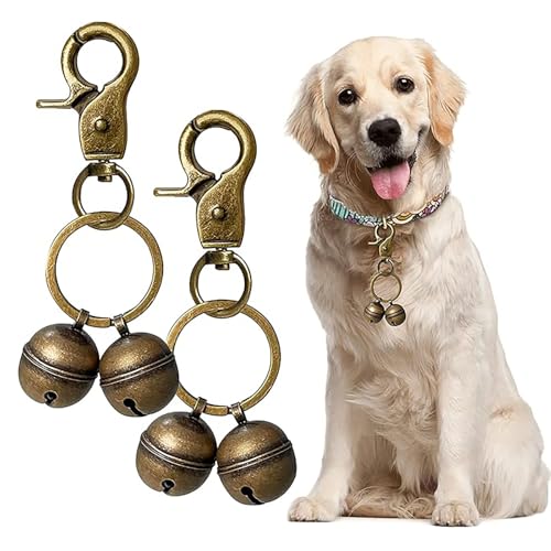 Katzen-und Hunde Halsband Glocke, 2er-Pack, extra Laute Hunde Glocken für die Verfolgung von Haustieren und die Rettung von Wildtieren, Vögel, langlebiger Eisen-Split-Ring-Hummer-Klipp Katzen-und Hunde Halsband Glocke, 2er-Pack, extra Laute Hunde Glocken für die Verfolgung von Haustieren und die Rettung von Wildtieren, Vögel, langlebiger Eisen-Split-Ring-Hummer-Klipp von hiwhale