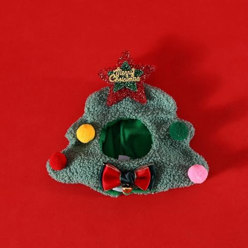 Niedliche Cartoon Weiche Kreative Plüsch Haustier Weihnachts Baum Schneemann Hut Kreative Hunde Katzen Weihnachts Feier Kopf Zubehör von hiwhale