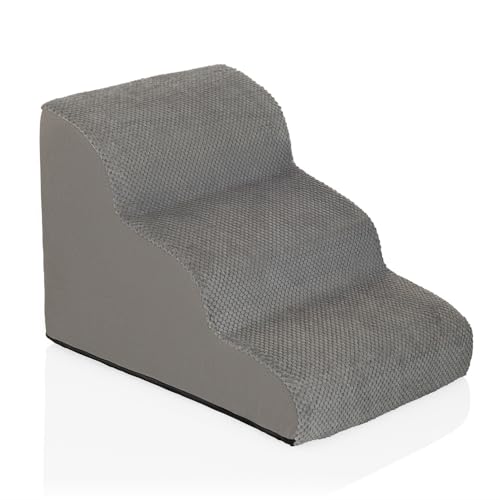hjh LIVING Haustiertreppe 3 Stufen PAWY Step 3 Hunde Treppe mit waschbarem Bezug, rutschfeste Hunderampe, Grau hjh LIVING Haustiertreppe 3 Stufen PAWY Step 3 Hunde Treppe mit waschbarem Bezug, rutschfeste Hunderampe, Grau von hjh LIVING