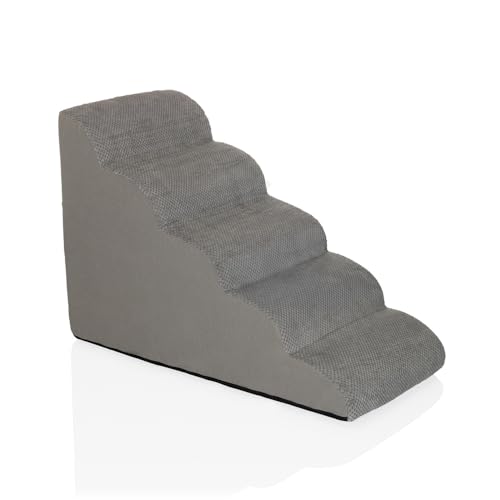 hjh LIVING Haustiertreppe 5 Stufen PAWY Step 5 Hunde Treppe mit waschbarem Bezug, rutschfeste Hunderampe, Grau hjh LIVING Haustiertreppe 5 Stufen PAWY Step 5 Hunde Treppe mit waschbarem Bezug, rutschfeste Hunderampe, Grau von hjh LIVING