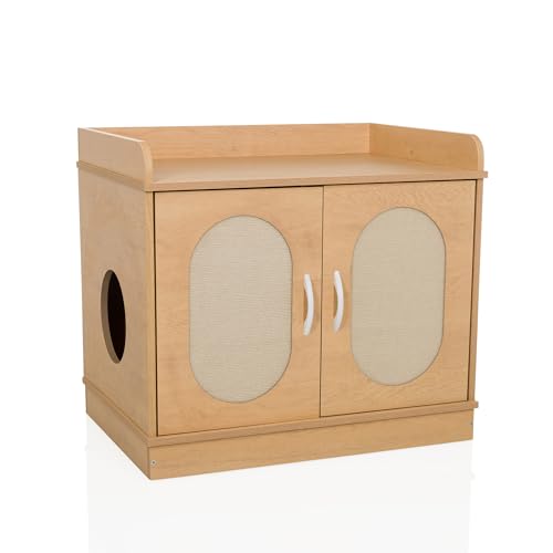 hjh LIVING Katzenhaus für Zuhause, 75x53x67 cm KITTYHOME 2 Katzenhöhle nutzbar auch als Katzenklo, bis 30 kg belastbar, Buche hjh LIVING Katzenhaus für Zuhause, 75x53x67 cm KITTYHOME 2 Katzenhöhle nutzbar auch als Katzenklo, bis 30 kg belastbar, Buche von hjh LIVING