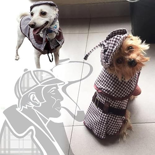 HOKABLE Künstler-Hundekostüm, berühmte Detektiv-Hunde-Outfit, Haustier-Kostüm, Halloween-Kostüme für kleine, mittelgroße und große Hunde, Welpen, Katzen, Halloween, Thanksgiving, Weihnachtskostüme (L) HOKABLE Künstler-Hundekostüm, berühmte Detektiv-Hunde-Outfit, Haustier-Kostüm, Halloween-Kostüme für kleine, mittelgroße und große Hunde, Welpen, Katzen, Halloween, Thanksgiving, Weihnachtskostüme (L) von hokable