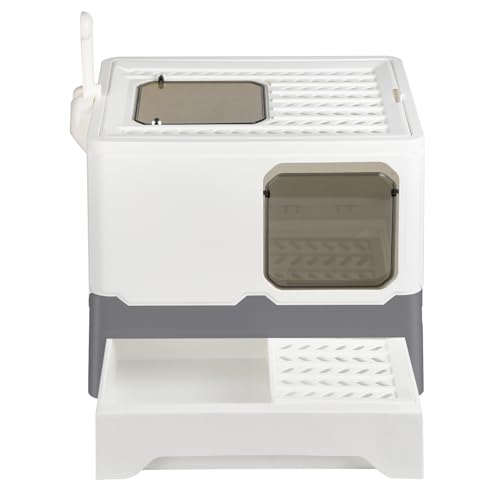 Homewell Geschlossene Katzentoilette mit Schublade, geruchsreduzierend, geeignet für Katzen in den meisten Größen Homewell Geschlossene Katzentoilette mit Schublade, geruchsreduzierend, geeignet für Katzen in den meisten Größen von homewell
