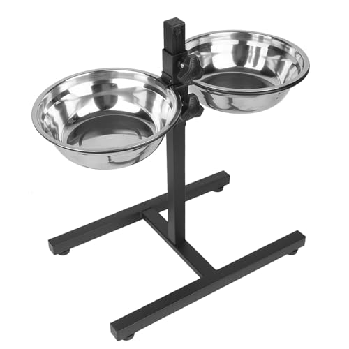 Homewell Verstellbare Regale für Katzenschüssel, erhöhter Futternapf, für 2 Schüsseln aus Edelstahl Homewell Verstellbare Regale für Katzenschüssel, erhöhter Futternapf, für 2 Schüsseln aus Edelstahl von homewell