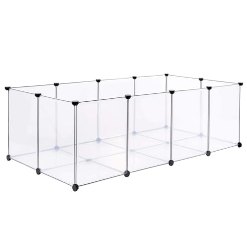 Homewell Zaun aus Kunststoff für Haustiere, modularer Zaun für Haustiere, 20 Stück, Spielzaun, geeignet für den Innenbereich, 143 x 71 x 47 cm Homewell Zaun aus Kunststoff für Haustiere, modularer Zaun für Haustiere, 20 Stück, Spielzaun, geeignet für den Innenbereich, 143 x 71 x 47 cm von homewell