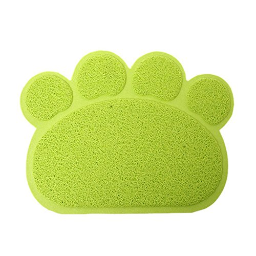 homeyuser PVC-Matte für Katzen und Hunde, rutschfest, für Futternapf, für Katzen und Hunde, Grün von homeyuser