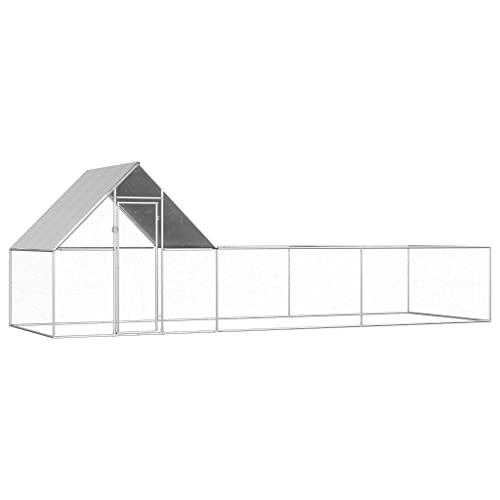 HOMIUSE HüHnerstall Winterfest Hühnerstall Verzinkter Stahl Meerschweinchen Haus HüHnerhaus KleintierkäFig Chicken Run HüHnerhaus Winterfest HüHnergehege Enten, GäNse, Kaninchen 6x2x2 m Seitentür HOMIUSE HüHnerstall Winterfest Hühnerstall Verzinkter Stahl Meerschweinchen Haus HüHnerhaus KleintierkäFig Chicken Run HüHnerhaus Winterfest HüHnergehege Enten, GäNse, Kaninchen 6x2x2 m Seitentür von homiuse