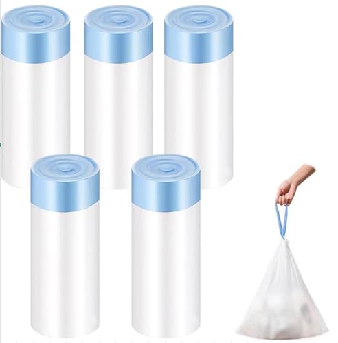 HONEYGUARDIAN Katzentoiletten-Einlagen, Zugschnur-Müllbeutel, 5 Rollen/100 Stück HONEYGUARDIAN Katzentoiletten-Einlagen, Zugschnur-Müllbeutel, 5 Rollen/100 Stück von honeyguaridan