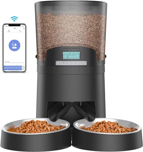 honeyguaridan Futterautomat Katze App Gesteuert mit 2 Näpfe, 6.5L Katzen Futterautomaten mit Timer, 0-48 Portionskontrolle, 10s Sprachaufzeichnung - WLAN Futterautomat bis zu 6 Mahlzeiten am Tag honeyguaridan Futterautomat Katze App Gesteuert mit 2 Näpfe, 6.5L Katzen Futterautomaten mit Timer, 0-48 Portionskontrolle, 10s Sprachaufzeichnung - WLAN Futterautomat bis zu 6 Mahlzeiten am Tag von honeyguaridan