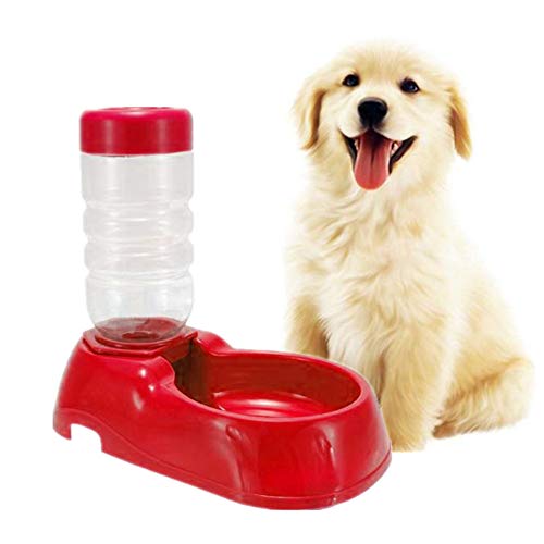 Futterspender Katze Futterautomat Hunde Haustier Wasserflasche Wasser Hundenapf Abnehmbarer Futterautomat für Hunde Katze Trinkwasserbrunnen red Futterspender Katze Futterautomat Hunde Haustier Wasserflasche Wasser Hundenapf Abnehmbarer Futterautomat für Hunde Katze Trinkwasserbrunnen red von hongyupu