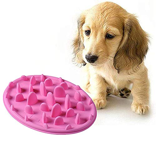 Hundenapf Futternapf Katze Interaktive Hundefutterautomaten Hund Anti Choke Bowl Hundenäpfe rutschfest Welpenfutter Wet Bowl Hundenäpfe Medium pink Hundenapf Futternapf Katze Interaktive Hundefutterautomaten Hund Anti Choke Bowl Hundenäpfe rutschfest Welpenfutter Wet Bowl Hundenäpfe Medium pink von hongyupu