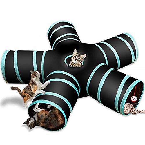Katzen Spielsachen Katzenspielzeug Cat Maze Tunnel Haustier Tunnel Hund Katzenübungsspielzeug Pet Entertainment Spielzeug 5 Way von hongyupu