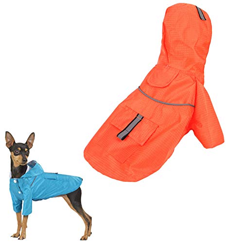 hongyupu Hunde Regenmantel Wasserdicht Hunderegenmantel Grosse Hunde Großer Hund Regenmantel Hundemäntel wasserdicht und warm orange,XL hongyupu Hunde Regenmantel Wasserdicht Hunderegenmantel Grosse Hunde Großer Hund Regenmantel Hundemäntel wasserdicht und warm orange,XL von hongyupu
