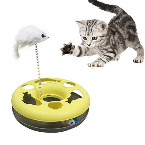 hongyupu Interaktives Katzenspielzeug Katzen Spielzeug Katzen Zauberstab Interaktives Katzenspielzeug für Indoor-Katzen Katze Spielzeug Bälle Yellow hongyupu Interaktives Katzenspielzeug Katzen Spielzeug Katzen Zauberstab Interaktives Katzenspielzeug für Indoor-Katzen Katze Spielzeug Bälle Yellow von hongyupu