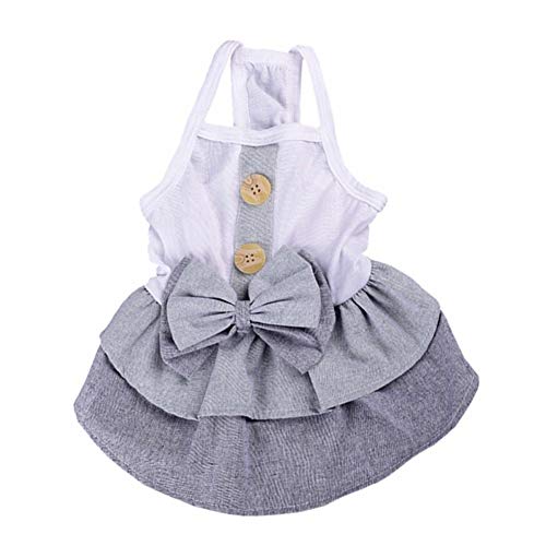 hongyupu Katzenkleid hundekleid Haustier Party Kleid Prinzessin Hundekleid Katzenkleidung Süßes Welpenhochzeitskleid Welpenkleidung Rock für kleinen Hund Gray,xs von hongyupu