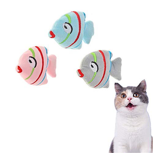 hongyupu Katzenspielzeug Fisch Katzenspielzeug Set Katzen Zauberstab Katzenfeder Spielzeug Katze Ballspielzeug Interaktives Katzenspielzeug Gray von hongyupu