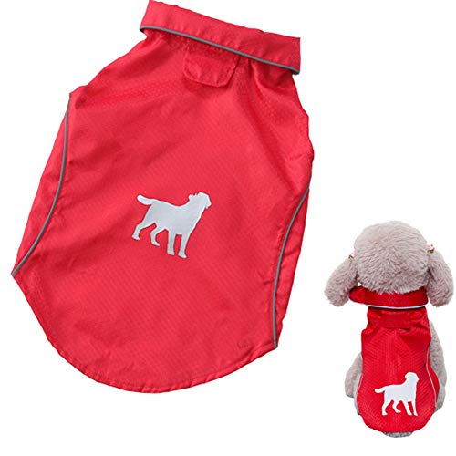 hongyupu Regenmantel Für Hunde Wasserdicht Regenjacke Hund Hundemäntel wasserdicht und warm Hundemäntel für große Hunde wasserdicht red,M hongyupu Regenmantel Für Hunde Wasserdicht Regenjacke Hund Hundemäntel wasserdicht und warm Hundemäntel für große Hunde wasserdicht red,M von hongyupu