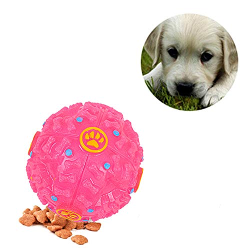 hongyupu hundespielzeug unzerstörbar für Grosse Hunde hundespielzeug Ball Hund kauen Spielzeug Hund Seil Spielzeug Interaktive Hund Spielzeug Hund kauen 12cm,pink von hongyupu