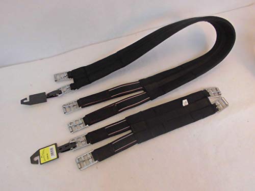 Horizont Sattelgurt aus gestepptem Gewebe mit elastischen Gummizügen, 130cm lang, schwarz Horizont Sattelgurt aus gestepptem Gewebe mit elastischen Gummizügen, 130cm lang, schwarz von horizont