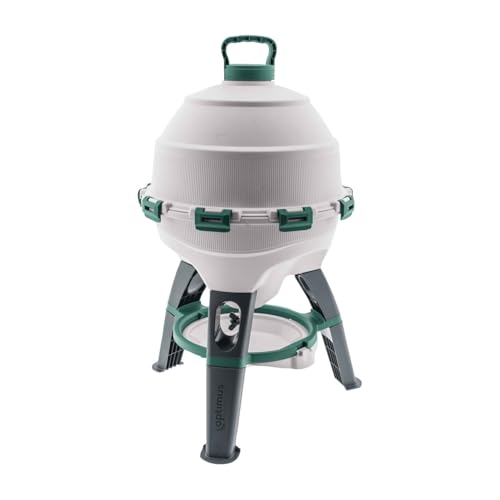 Hühnertränke Optimus 25 L für bis zu 25 Hühner, inkl. Ersatztrinkschale, Zweiteiliger Wassertank - Geflügeltränke - Automatische Hühnertränke - Hühner Wasserspender - Tränke Hühner - Hühner Zubehör von horizont