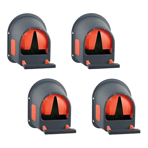 horizont 4X Legenest für Hühner, MyCozyNest, aus Kunststoff, zur Wandmontage, Nest für bis zu 10 Hühner, große Hühnerbox, Kunststoffnest, Legebox, Geflügelnest, sehr robust, Anthrazit | Rot horizont 4X Legenest für Hühner, MyCozyNest, aus Kunststoff, zur Wandmontage, Nest für bis zu 10 Hühner, große Hühnerbox, Kunststoffnest, Legebox, Geflügelnest, sehr robust, Anthrazit | Rot von horizont