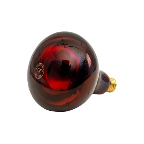 horizont Infrarot-Sparlampe - 175 Watt - Farbe rot - E27 - Infrarotlampe für Aufzucht und Genesung - energiesparend - ideal für Klein- und Nutztiere horizont Infrarot-Sparlampe - 175 Watt - Farbe rot - E27 - Infrarotlampe für Aufzucht und Genesung - energiesparend - ideal für Klein- und Nutztiere von horizont