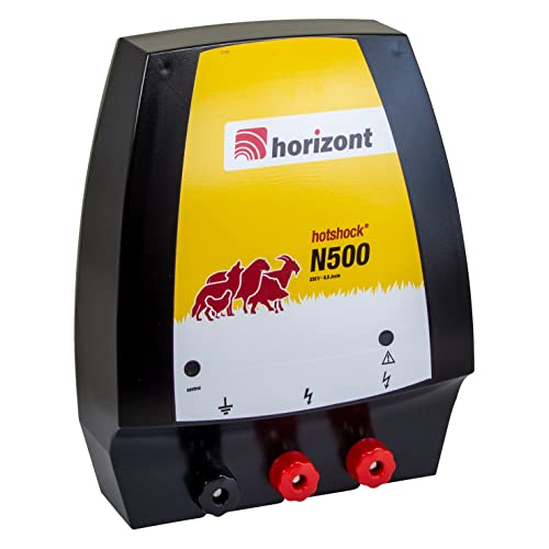 horizont Weidezaungerät 230V, 6 J - hotshock N500 - ideal für robuste Tiere und zur Wildabwehr, Elektrozaungerät, elektrischer Weidezaun, für große Zaunanlagen horizont Weidezaungerät 230V, 6 J - hotshock N500 - ideal für robuste Tiere und zur Wildabwehr, Elektrozaungerät, elektrischer Weidezaun, für große Zaunanlagen von horizont