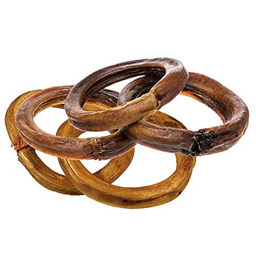 hotspot pets Bully Stick Hunderinge - Premium komplett naturbelassen, gedreht, Rind, Pizza, Kauleckerli für Hunde, Alternative aus vollverdaulichem Rohleder, Kreise hotspot pets Bully Stick Hunderinge - Premium komplett naturbelassen, gedreht, Rind, Pizza, Kauleckerli für Hunde, Alternative aus vollverdaulichem Rohleder, Kreise von hotspot pets