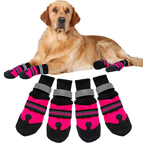 huahuajia Hundeschuhe Pfotenschutz Hundeschuhe Wasserdicht Hundeschuhe für kleine Hunde rutschfeste Hundesocken Hundeschuhe rutschfest Hundeschuhe pink,Large huahuajia Hundeschuhe Pfotenschutz Hundeschuhe Wasserdicht Hundeschuhe für kleine Hunde rutschfeste Hundesocken Hundeschuhe rutschfest Hundeschuhe pink,Large von huahuajia