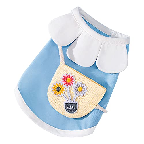 huahuajia Katzenkleid Haustierkleid Nette Hundekleider Hundekleidung für kleine Hunde Brautkleider für Hund Katzenkleidung Haustier Party Kleid 55,Blue huahuajia Katzenkleid Haustierkleid Nette Hundekleider Hundekleidung für kleine Hunde Brautkleider für Hund Katzenkleidung Haustier Party Kleid 55,Blue von huahuajia