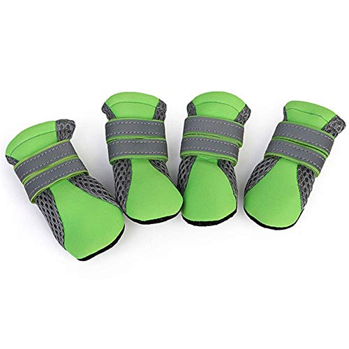 huahuajia Pfotenschutz Hund Hundeschuhe Sommer Hundepfotenschutz Hundeschuhe Hundestiefel für verletzte Pfoten wasserdicht rutschfeste Hundesocken Green,Small huahuajia Pfotenschutz Hund Hundeschuhe Sommer Hundepfotenschutz Hundeschuhe Hundestiefel für verletzte Pfoten wasserdicht rutschfeste Hundesocken Green,Small von huahuajia