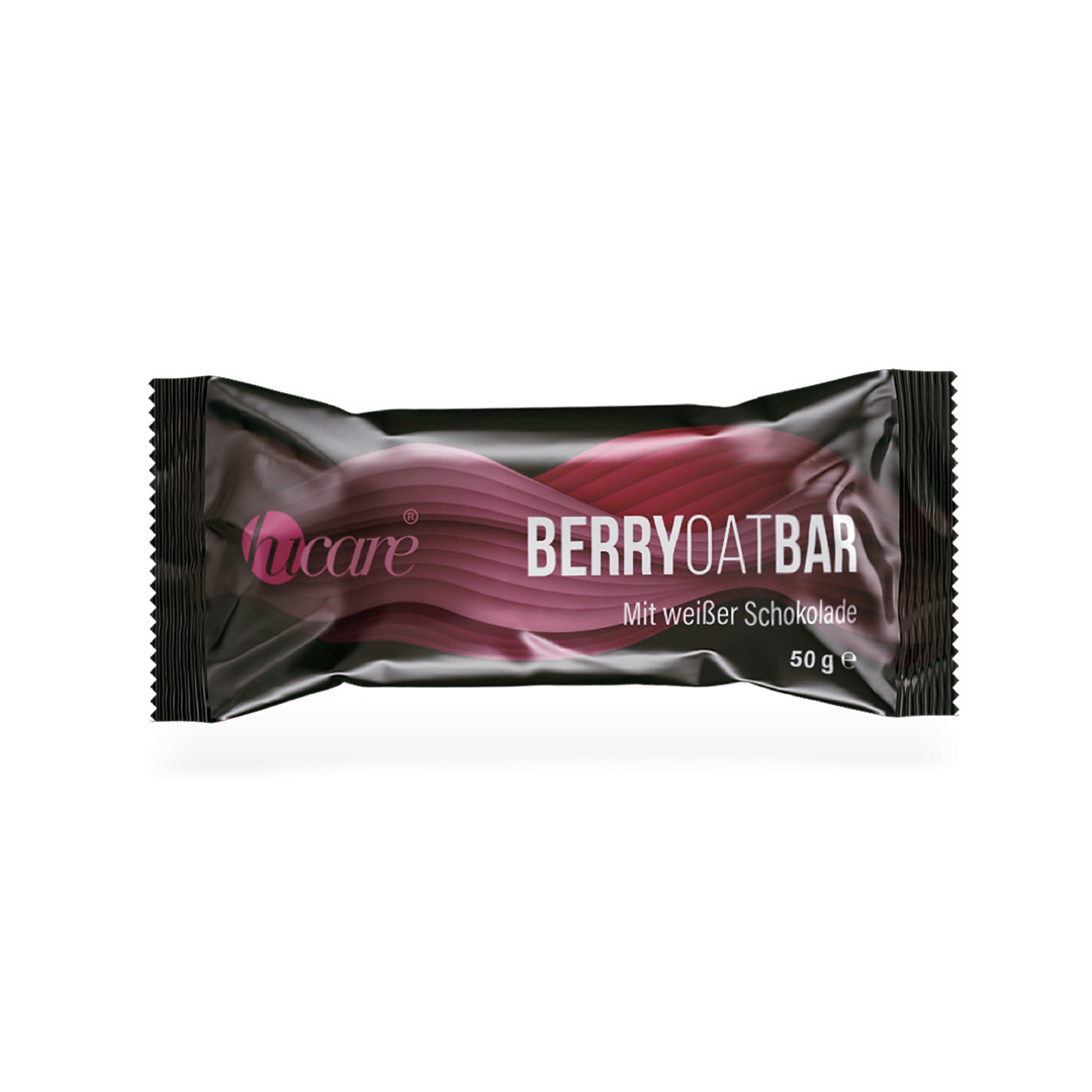 hucare Berry Oat Bar Müsliriegel 50 g 10er Box Mit weißer Schokolade hucare Berry Oat Bar Müsliriegel 50 g 10er Box Mit weißer Schokolade von hucare