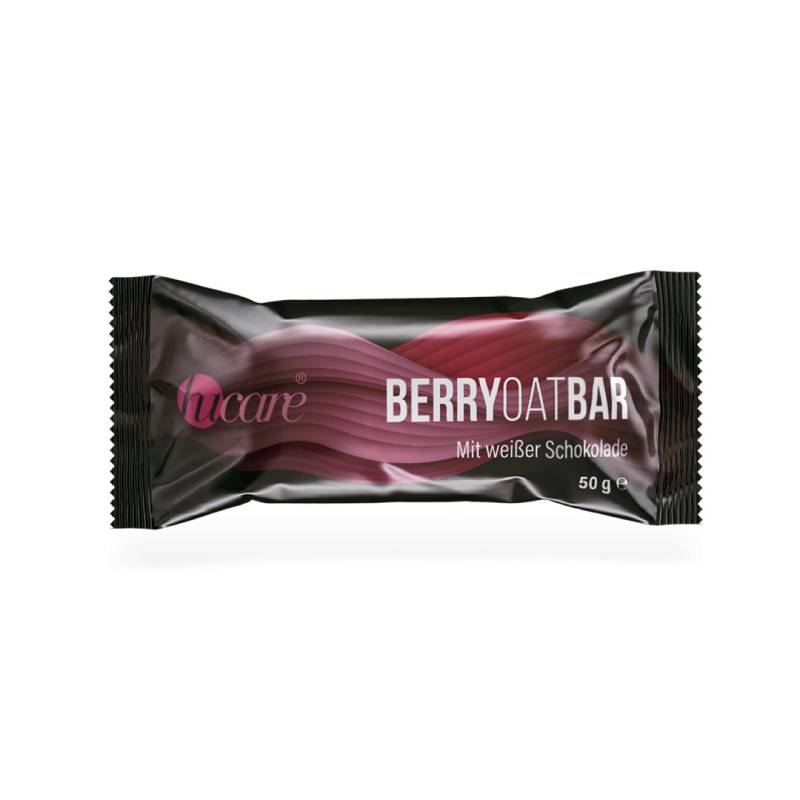 hucare Berry Oat Bar Müsliriegel 50 g 10er Box Mit weißer Schokolade von hucare