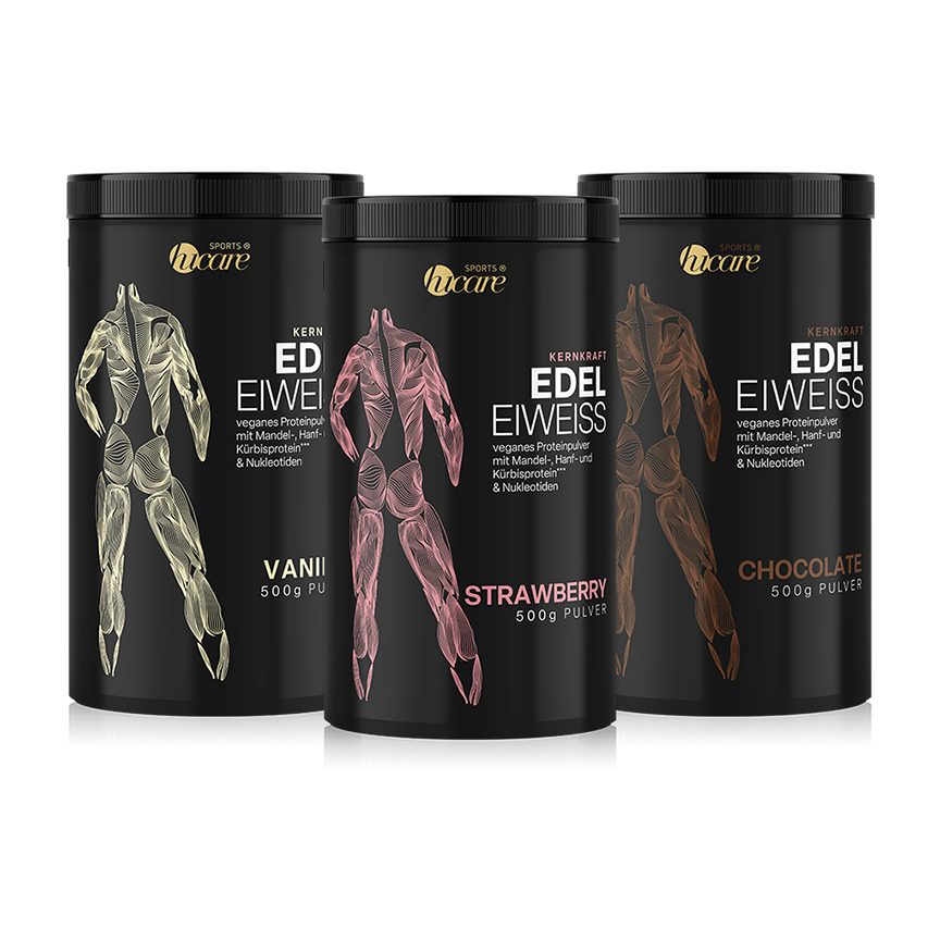 hucare Vegan Protein Bundle Vegan Protein Bundle mit 3 Sorten für tägliche Eiweißzufuhr & Muskelregeneration hucare Vegan Protein Bundle Vegan Protein Bundle mit 3 Sorten für tägliche Eiweißzufuhr & Muskelregeneration von hucare